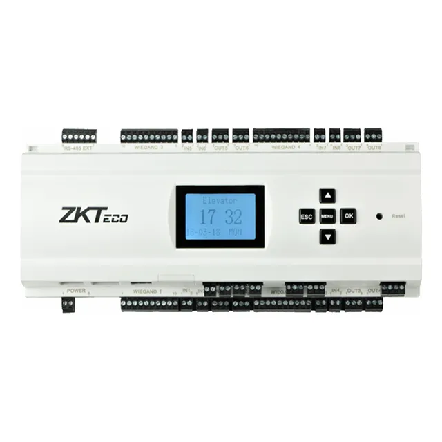 Zkteco Panel Para Control De Elevadores Modelo Ec10 / Soporta 10 Pisos , 3,000 Huellas , 30,000 Tarjetas / No Incluye Fuente / Compatible Solo Con Software Biosecurity