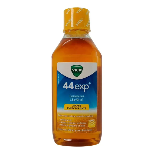 Vick 44 Exp Jarabe Sabor Miel 1,6 G/100 Ml, 1 Frasco 240 Ml
