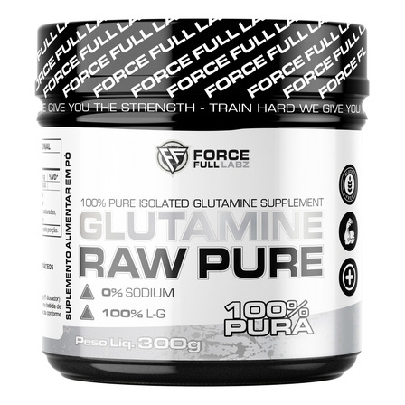 L-glutamina Raw Pure Isolada 300g - 100% Pura - Importada - Force Full Labz L-glutamina Raw Pure Isolada 300g - 100% Pura - Importada - Force Full Labz