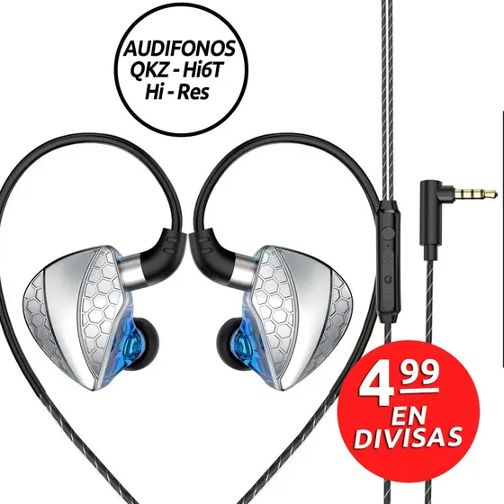 Audífonos Alambricos Microfono In-ear Deportivo Sk