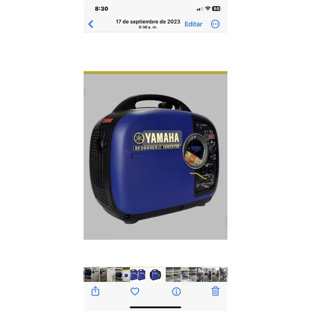 Planta Eléctrica Yamaha 2000w Portatil Nueva