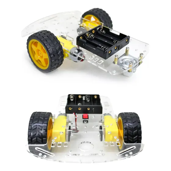 Kit Chassi Duas Rodas Smart Carro Robô Para Projeto Arduino