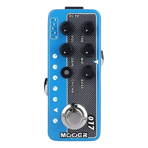 Zoom Pedal Para Guitarra Multiefeitos Stompbox Ms-70cdr+ Cor Azul
