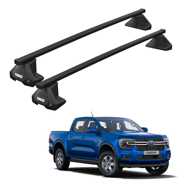 Rack Thule Squarebar Ford Ranger Cabine Dupla 2023 Em Diante