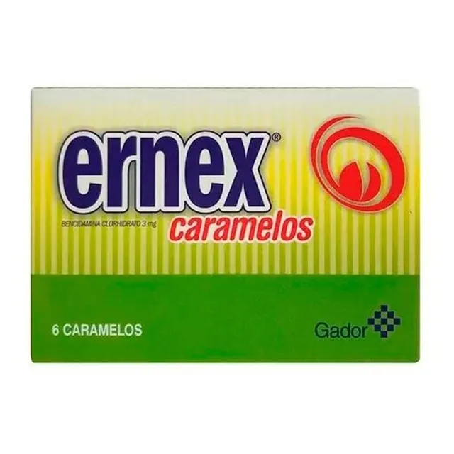 Ernex® X 6 Caramelos - Dolor De Garganta & Aftas