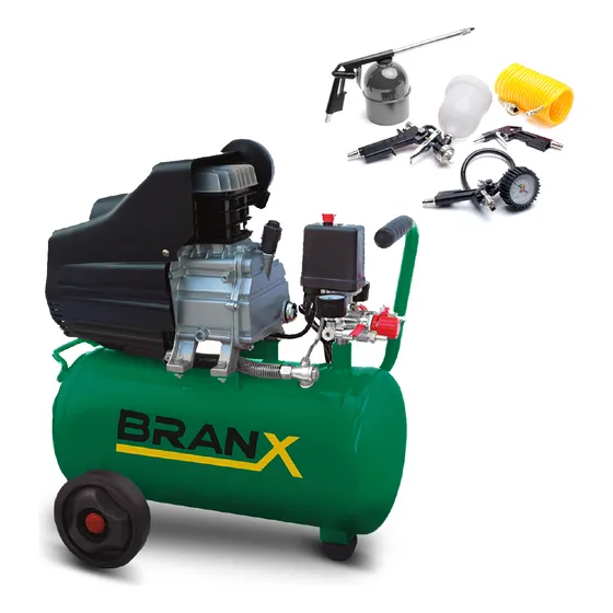 Compresor De Aire Eléctrico Portátil Branx 220v 50hz 25lts Color BRXC2525 Fase eléctrica Monofásica Frecuencia 50 Hz