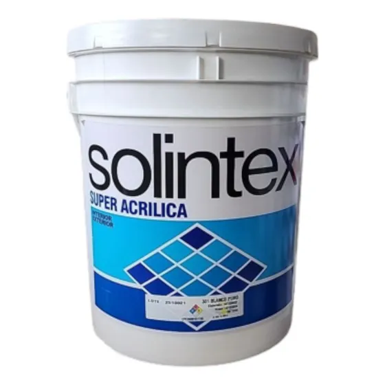 Pinturas Solintex Súper Acrílica Cuñete De 4 Galones