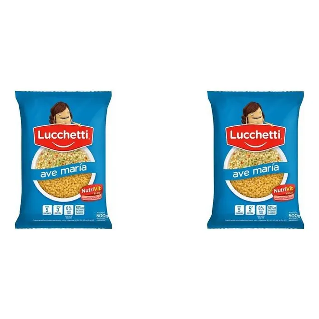Pack X2u Fideos Ave María Lucchetti 500g