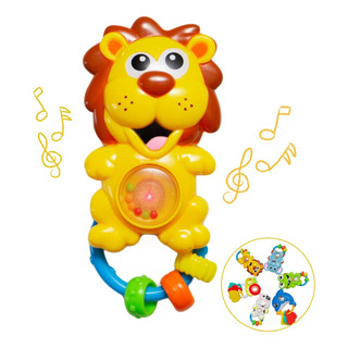 Chocalho Musical Mordedor Bebê Brinquedo Interativo Com Som Chocalho Musical Mordedor Bebê Brinquedo Interativo Com Som