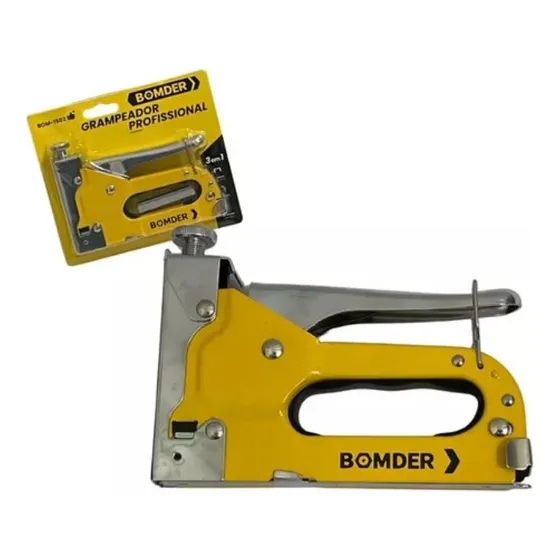 Grampeador Manual Tapeçeiro Alta Pressão Profissional