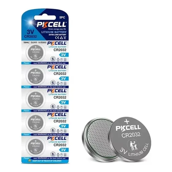 Pilas Batería Pkcell Tipo Botón Cr2032 3v Lithium