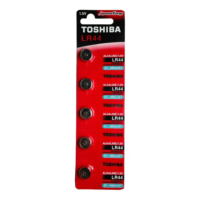 Blister Pila Toshiba | Alcalina Lr44 | Botón | 10 Un