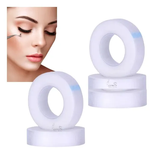 5 Cintas Extensión De Pestañas Micropore Papel Cinta Médica Blanco