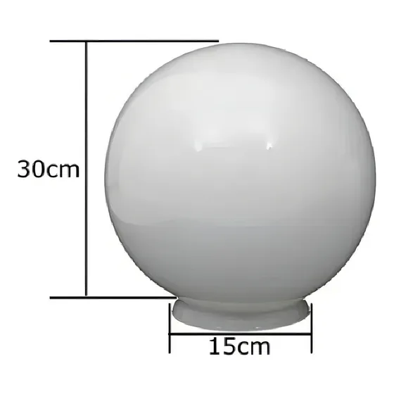 Globo De Vidro Leitoso Reposição 15x30 Cor Branco 127/220V