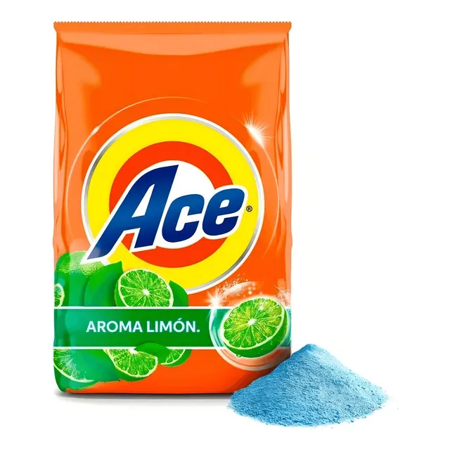 Detergente En Polvo Ace Aroma Limón 750 Gr