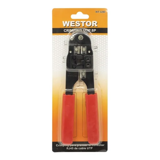 Alicate Crimping Metal Para Rj45 Wt-1280 Westor - Mihaba