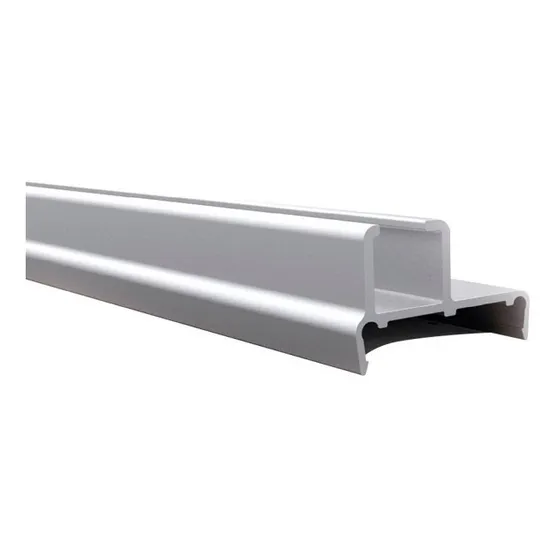 Perfil Transición Placa A Vidrio Con Burlete T18v Grupo Euro