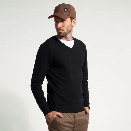 Sweater Hombre Kevingston Brixham Escote V Classic Fit Negro