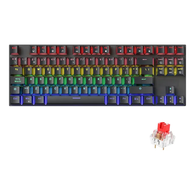 Zifriend Ky400 Teclado Mecánico Al 80% Español Con Tecla Ñ