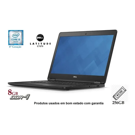Notebook Dell I5 8gb / Ssd 240gb Com Garantia