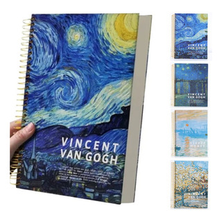 Cuaderno Noche Estrellada Doble Arillo 302 Páginas Cuaderno Noche Estrellada Doble Arillo 302 Páginas