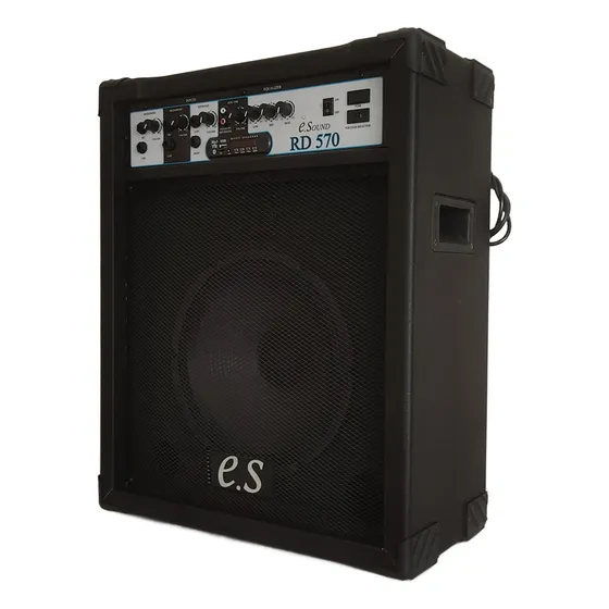 Caixa De Som Amplificada Teclado Guitarra Violão 12 Pol. 70w Cor Preto 127/220v