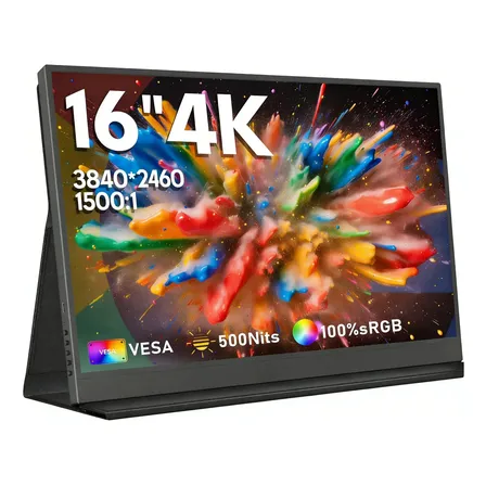 Monitor Portátil 16'' Ultra Fino 60hz Com Hdmialto-falantes