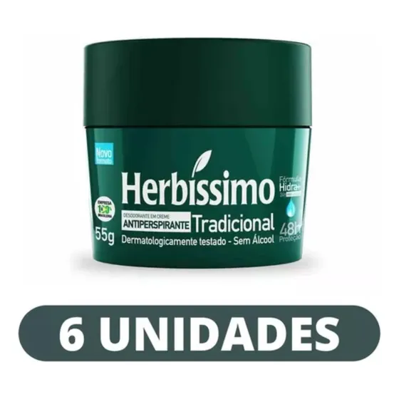 Kit C/6 Desodorante Herbíssimo Diversas Fragrâncias Atacado