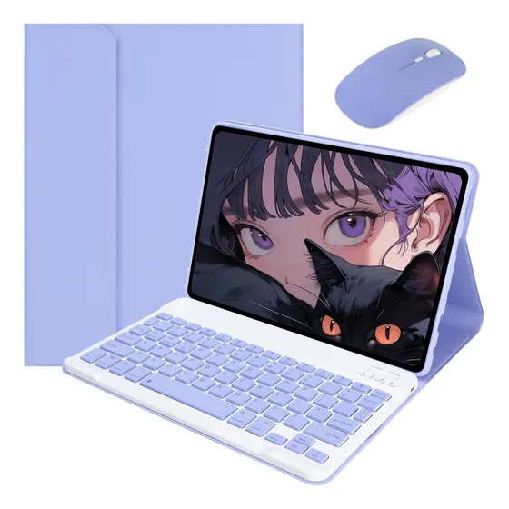Teclado + Mouse + Capa Para iPad Air 5ª Geração A2588 A2589