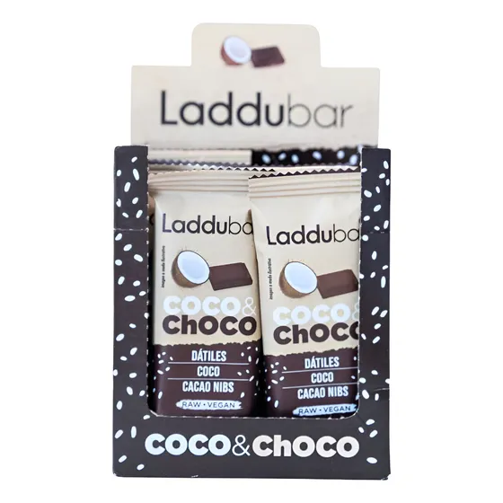 Barra Coco&choco Dátiles Chocolate Y Cacao Laddubar 30g 12 U