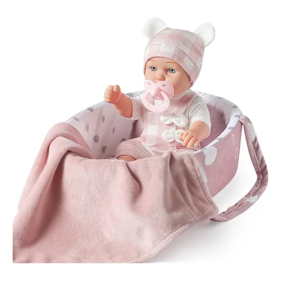Juego De Muñecas Para Bebés De 30 Cm Con Capazo Portabebés P
