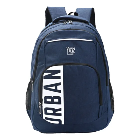 Mochila Wanderlust Urban Mode Bolsillo Porta Notebook Azul