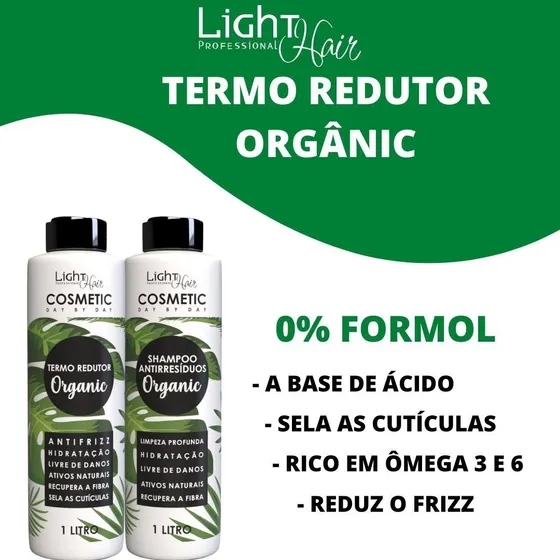 Escova Termo Redutor Selagem Organic Zero Formol 1 Lt