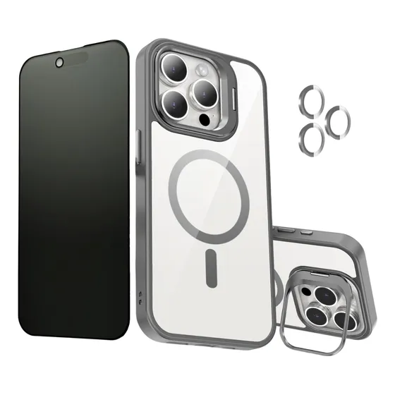 Capa Capinha Proteção + Película Anti Spy iPhone 11 Ao 16