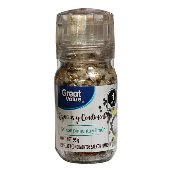 3 Pza Especias Y Condimentos Great Value Sal Con Pimienta Y