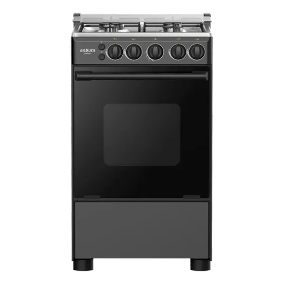Cocina Super Gas Enxuta Cenx9504n 4 Hornallas Luz En Horno