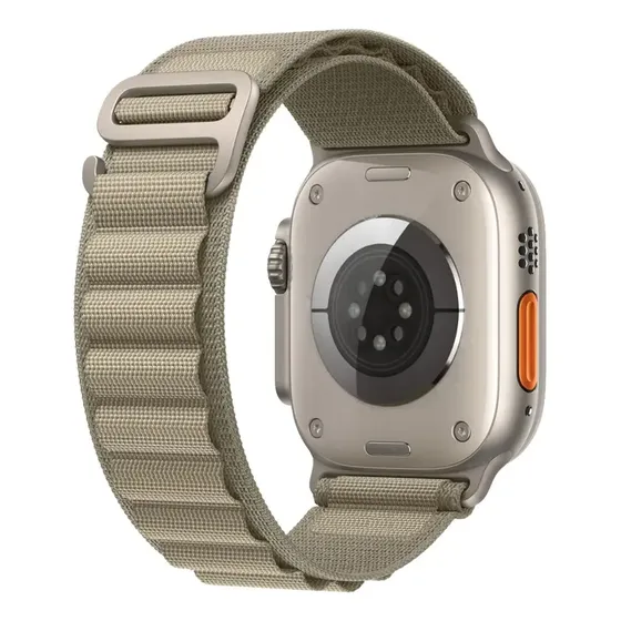 Correa Alpine Para Apple Watch 44 / 45 / 46 & Ultra 49 mm - Color Oliva - Marca Cellbox