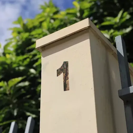 Número Inox Residencial Casa Parede Porta Portão 25cm