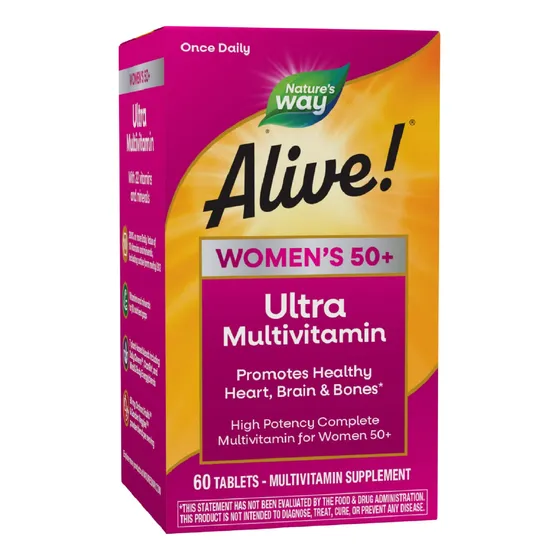 ¡multivitamínico Nature's Way Alive! Tableta Ultra 60 Para M