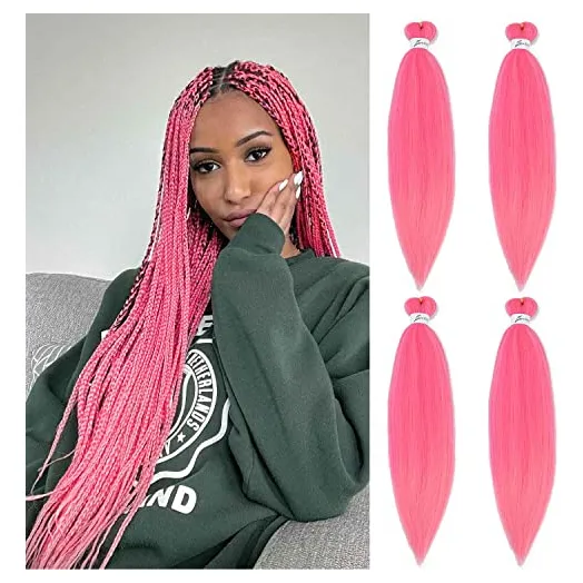 Soku Cabello Trenzado Pre Estirado 24  Largo Cabello Mt2hj