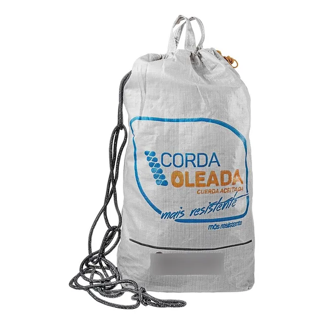 Corda Oleada Trançada Sacola Preto - 8mm X 300m