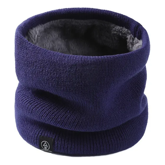 Bufanda Cuellera Winter Con Forro Interior - Azul