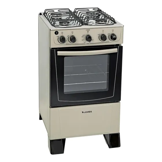 Cocina James A Gas C 105 B Titanium 5 Hornallas