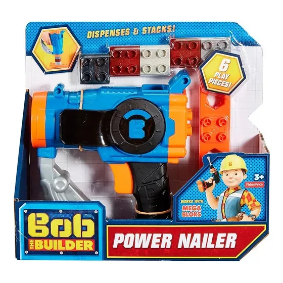 Mega Bloks Bob El Constructor Power Nailer Clavos Y Bloques