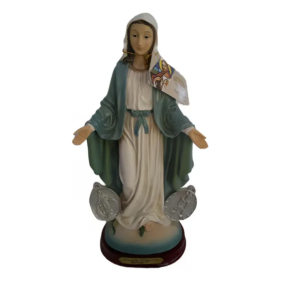 Figura Imagen Virgen Medalla Mlagrosa Di Angelo  31 Cm 60vrd