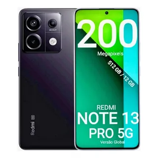 Xiaomi Redmi Note 13 Pro 5g (esim) Dual Sim 256 Gb Preto 8 Gb Ram Xiaomi Redmi Note 13 Pro 5g (esim) Dual Sim 256 Gb Preto 8 Gb Ram