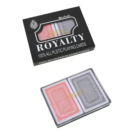 Juego Cartas De Poker 2 Mazos Con Estuche Naipes Impermeable