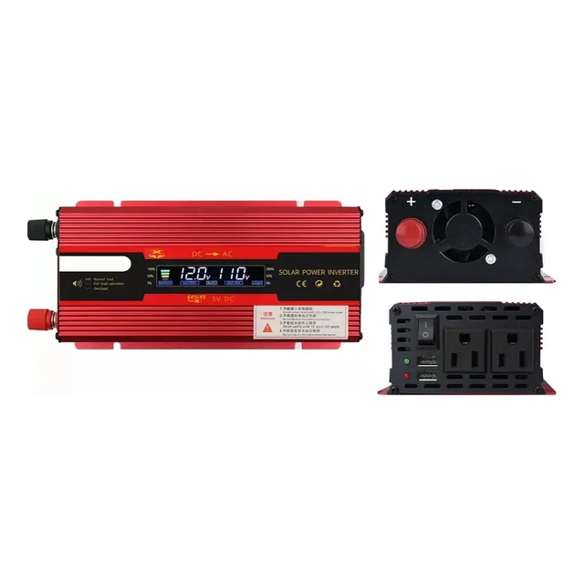 Inversor De Corriente 4000w 12v A110v Convertidor Para Auto