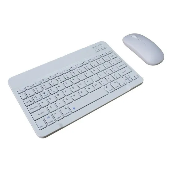 Combo Teclado Mouse Recargable Bluetooth Ultra Delgado Porta