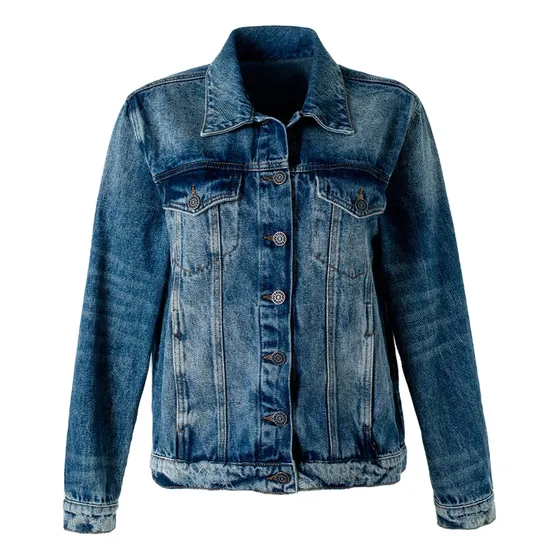 Chaqueta De Movies Denim Tono Medio Oscuro Para Mujer